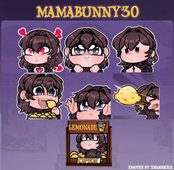 mamabunny Emote commission artwork